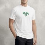 Milano 1972, T-Shirt Μπλούζα με Σχέδιο σε Λευκό Χρώμα