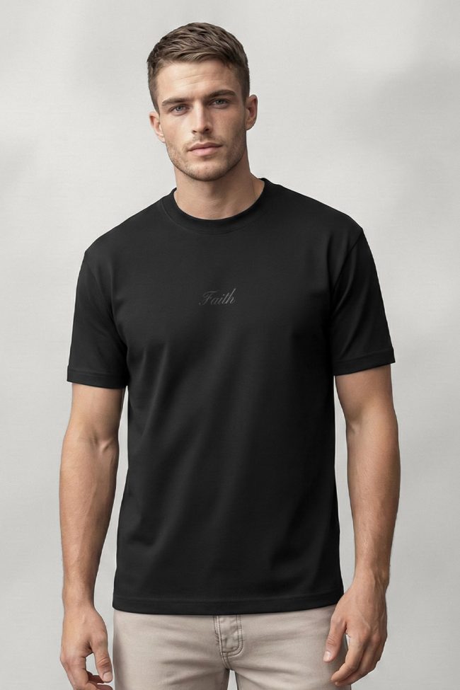Pure Faith, Μπλούζα T-Shirt σε Μαύρο Χρώμα