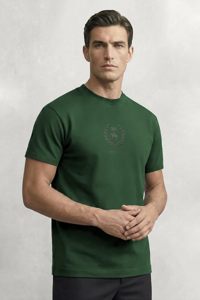 Equestrian Crest, Μπλούζα T-Shirt σε Πράσινο Χρώμα