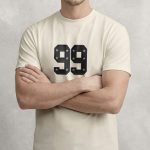 Stars 99 , Casual Μπλούζα T-Shirt σε Εκρού Χρώμα
