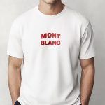 Mont Blanc Red, Graphic T-Shirt σε Λευκό Χρώμα