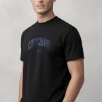 Chicago Navy, T-Shirt Μπλούζα με Σχέδιο σε Μαύρο Χρώμα