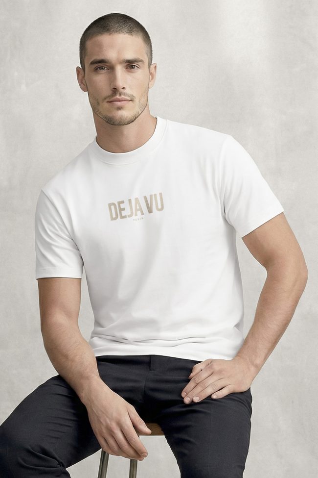 Deja Vu Bold, Μπλούζα T-Shirt σε Λευκό Χρώμα