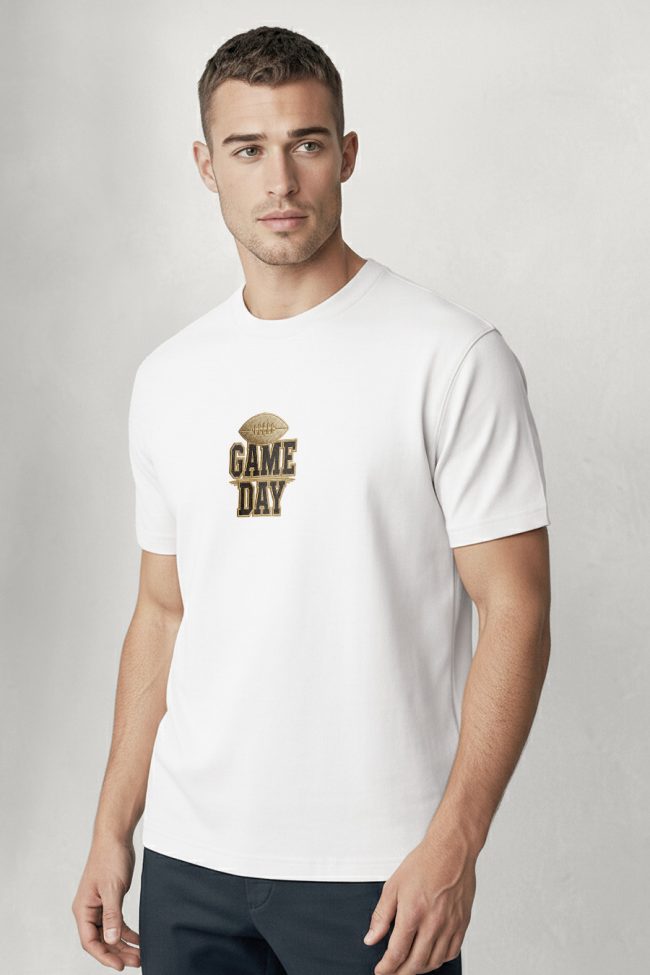 Game Day Football, Graphic T-Shirt σε Λευκό Χρώμα