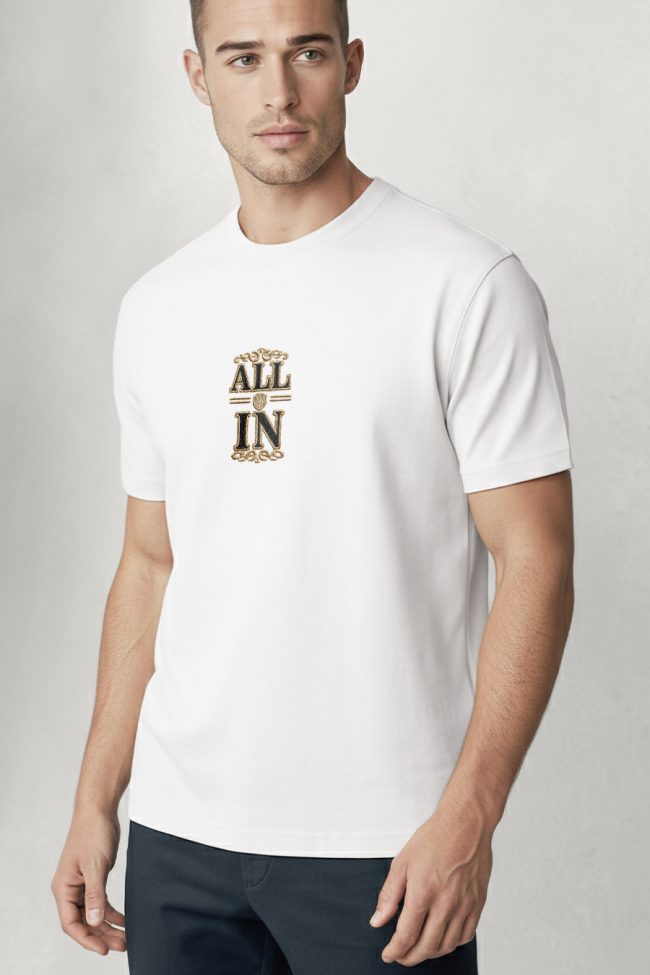 All In Golden, Graphic T-Shirt σε Λευκό Χρώμα