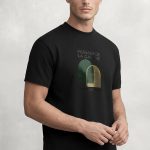 Abstract Arch, T-Shirt Μπλούζα με Σχέδιο σε Μαύρο Χρώμα