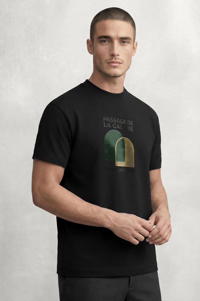 Abstract Arch, T-Shirt Μπλούζα με Σχέδιο σε Μαύρο Χρώμα