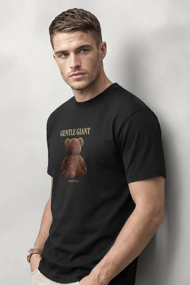 Gentle Giant Teddy, Μπλούζα T-Shirt σε Μαύρο Χρώμα