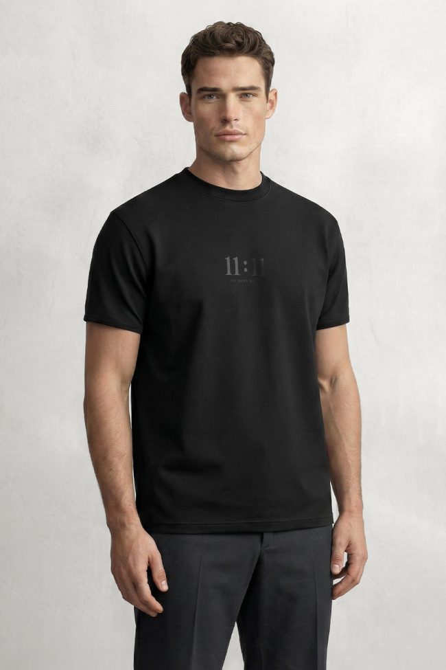 Angel Time, Μπλούζα T-Shirt σε Μαύρο Χρώμα
