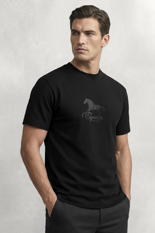 Midnight Stallion, Μπλούζα T-Shirt σε Μαύρο Χρώμα