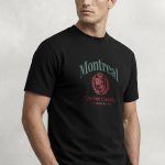 Montreal Quebec Canada, T-Shirt σε Μαύρο Χρώμα