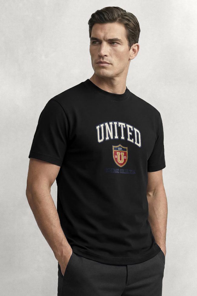 United Heritage Collection, Heavy Cotton T-Shirt σε Μαύρο Χρώμα