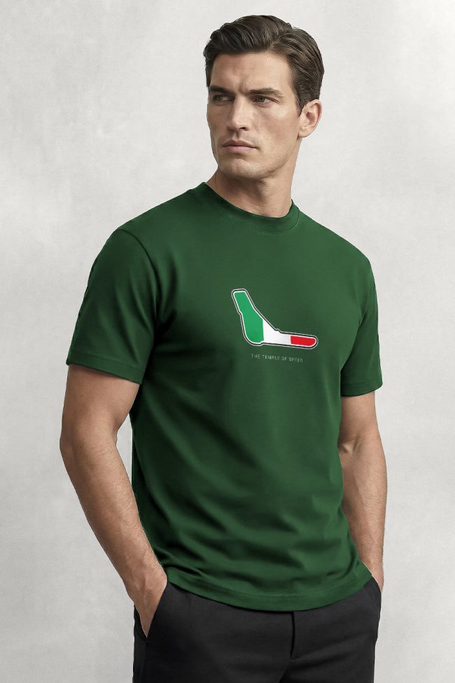 Temple of Speed, Heavy Cotton T-Shirt σε Πράσινο Χρώμα
