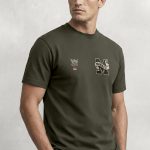 Monaco Monogram, Μπλούζα T-Shirt σε Χακί Χρώμα