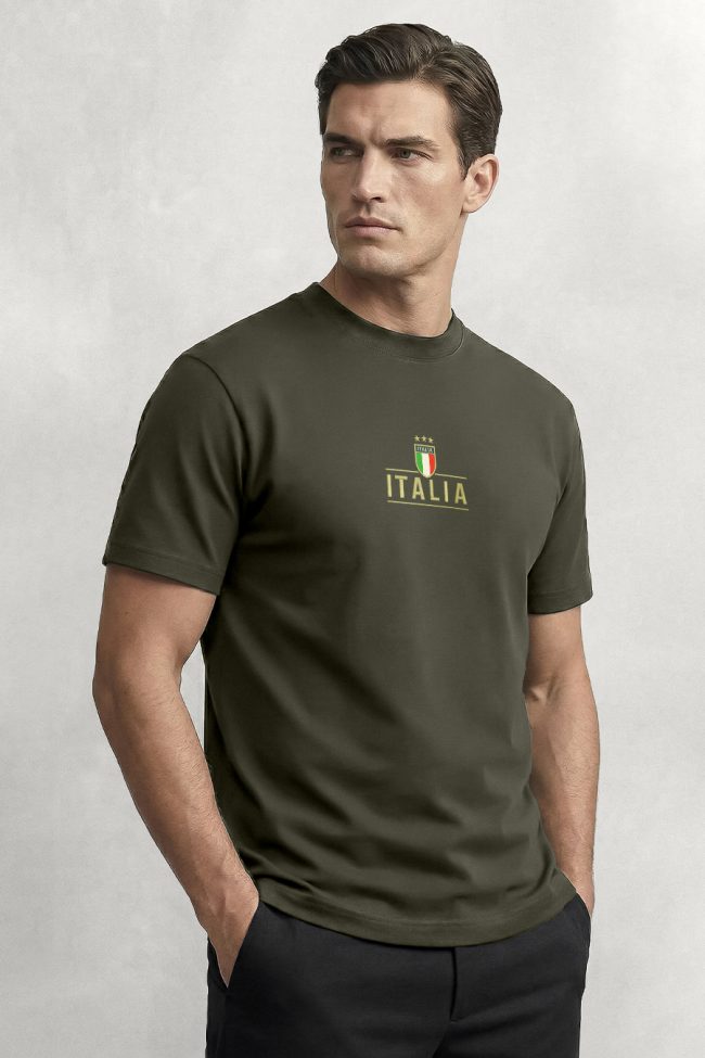Italia Gold Stars, Μπλούζα T-Shirt σε Χακί Χρώμα