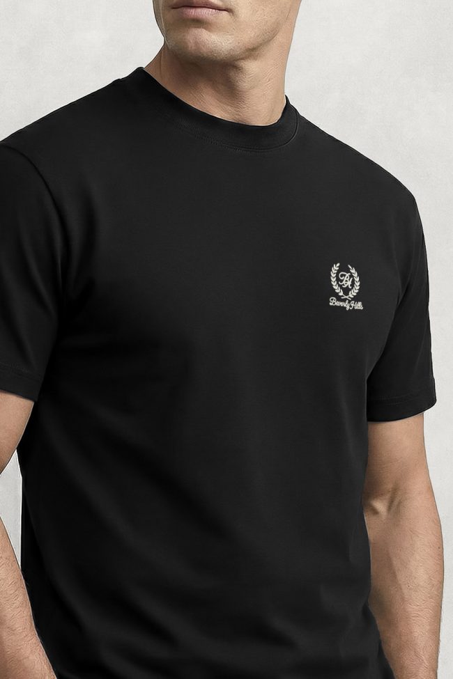 Beverly Hills Royal, Μπλούζα T-Shirt σε Μαύρο Χρώμα