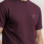 Smiley Face, Μπλούζα T-Shirt σε Μπορντώ Χρώμα