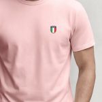 Italy Crest, Μπλούζα T-Shirt σε Ροζ Χρώμα