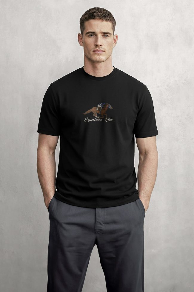 Classic Rider, Μπλούζα T-Shirt σε Μαύρο Χρώμα