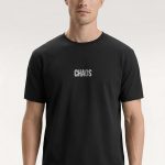 Chaos Contrast, Heavy Cotton T-Shirt σε Μαύρο Χρώμα