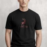 Red Stag United, Μπλούζα T-Shirt σε Μαύρο Χρώμα