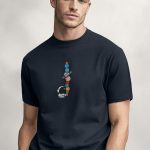 Space Treat, Casual Μπλούζα T-Shirt σε Μπλε Χρώμα