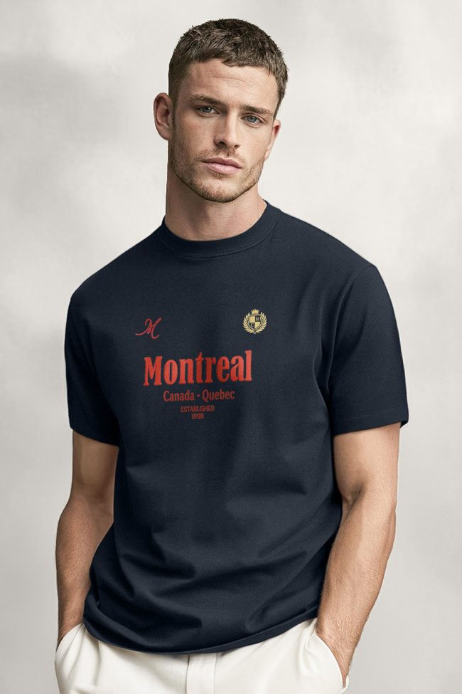 Montreal 1998, T-Shirt Μπλούζα με Σχέδιο σε Μπλε Χρώμα