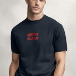 Mont Blanc Red, Graphic T-Shirt σε Μπλε Χρώμα