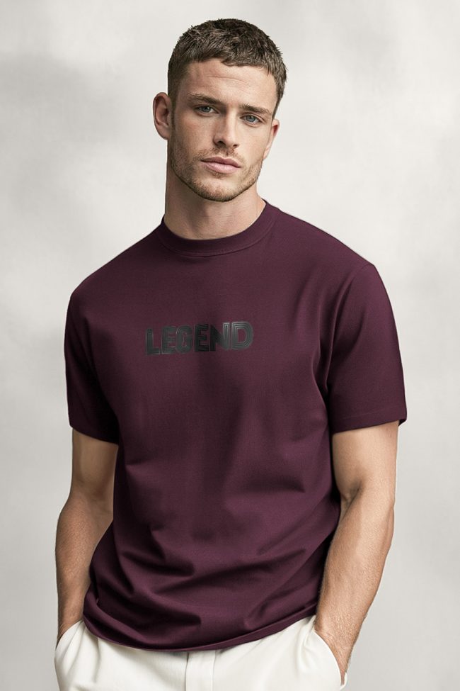 Legend Bold, Μπλούζα T-Shirt σε Μπορντώ Χρώμα