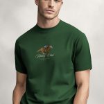 Riding Club, Μπλούζα T-Shirt σε Πράσινο Χρώμα