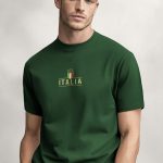 Italia Gold Stars, Μπλούζα T-Shirt σε Πράσινο Χρώμα