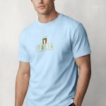 Italia Gold Stars, Μπλούζα T-Shirt σε Γαλάζιο Χρώμα