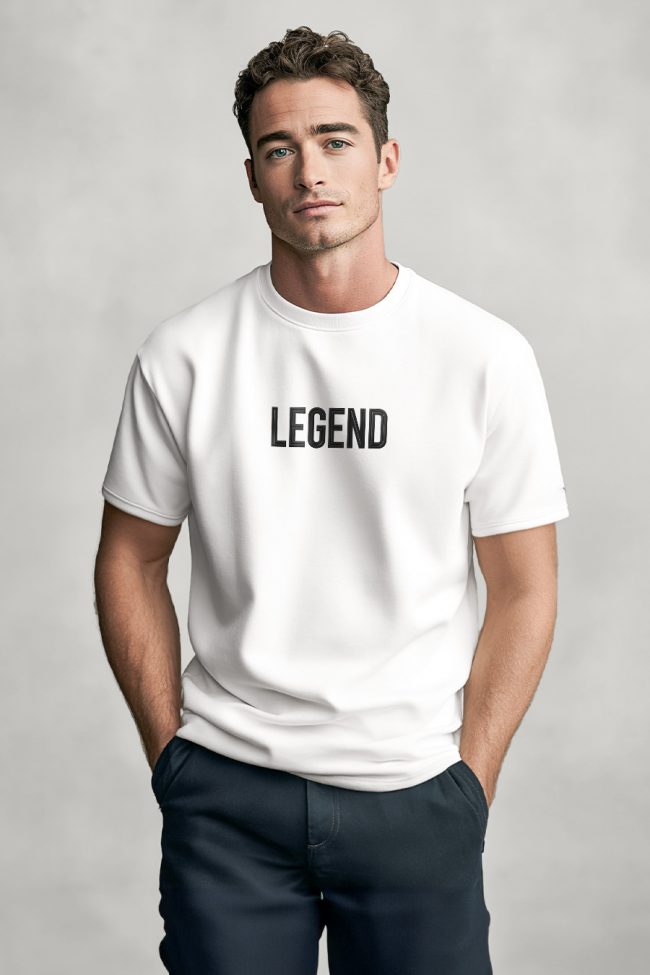 Legend, Μπλούζα T-Shirt σε Λευκό Χρώμα
