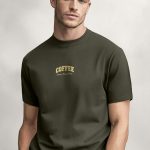 Coffee State, Graphic T-Shirt σε Χακί Χρώμα