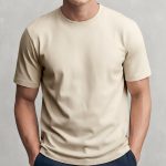 Easy Fit T-Shirt σε Εκρού Χρώμα