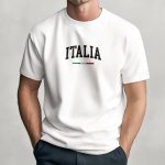 Italia Classic, Μπλούζα T-Shirt σε Λευκό Χρώμα