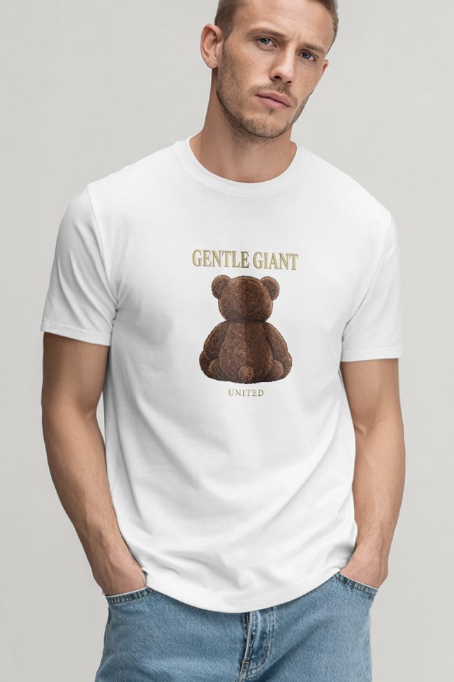 Gentle Giant Teddy, Μπλούζα T-Shirt σε Λευκό Χρώμα