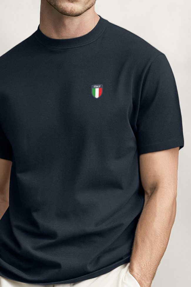 Italy Crest, Μπλούζα T-Shirt σε Μπλε Χρώμα