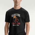 Slam Dunk Bear, Casual Μπλούζα T-Shirt σε Μαύρο Χρώμα