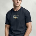 Whistler British Columbia, T-Shirt Μπλούζα με Σχέδιο σε Μπλε Χρώμα