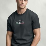 Italia Goal, Μπλούζα T-Shirt σε Iron Grey Χρώμα