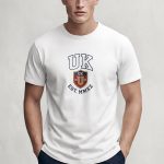 UK Varsity, Ανδρική Μπλούζα T-Shirt σε Λευκό Χρώμα