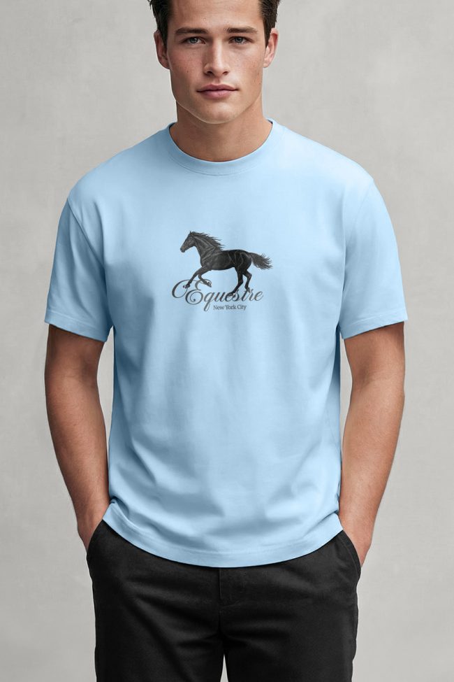Midnight Stallion, Μπλούζα T-Shirt σε Γαλάζιο Χρώμα