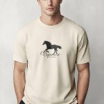 Midnight Stallion, Μπλούζα T-Shirt σε Εκρού Χρώμα