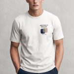 Abstract Realm, T-Shirt Μπλούζα με Σχέδιο σε Λευκό Χρώμα