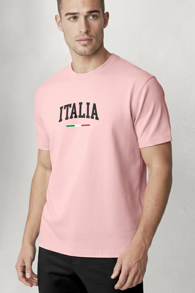 Italia Classic, Μπλούζα T-Shirt σε Ροζ Χρώμα