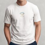 Lake Como Tennis Club Centered, Μπλούζα T-Shirt σε Λευκό Χρώμα