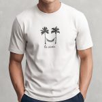 La Siesta Palms, Heavy Cotton T-Shirt σε Λευκό Χρώμα