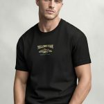Yellowstone Park, T-Shirt Μπλούζα με Σχέδιο σε Μαύρο Χρώμα