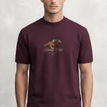 Riding Club, Μπλούζα T-Shirt σε Μπορντώ Χρώμα